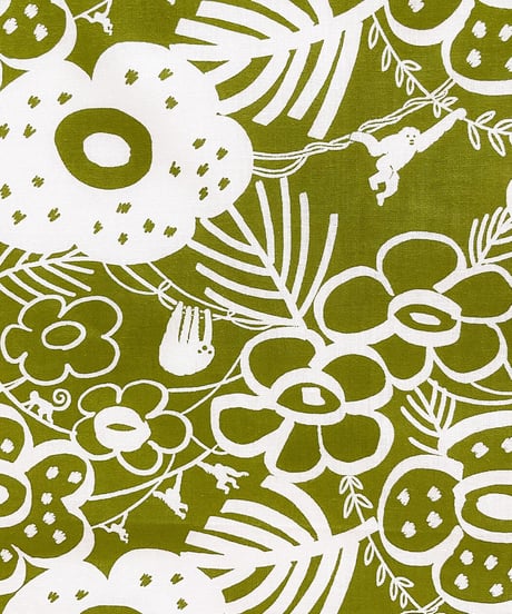 ジャングル手ぬぐい (olive)