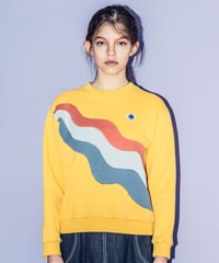 レインボーパッチワークスウェット（yellow）