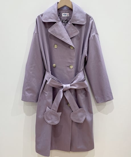 ネコ♡ベルトトレンチコート (mauve)