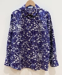 カスミソウプリントシャツ (purple)（先行予約）