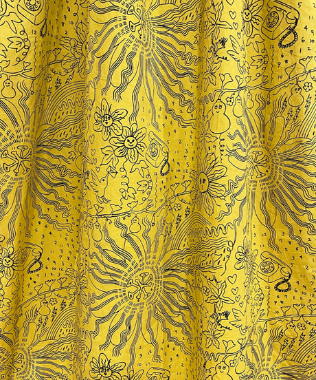 <SAMPLE SALE> 時計草プリントギャザースカート  のコピー