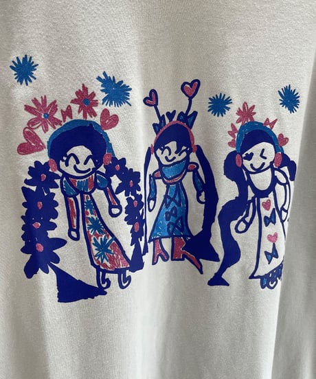トリオ長袖オーバーサイズTシャツ (light grey)