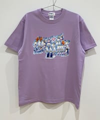 ペンギン王国コミュニティ半袖Tシャツ (lavender)