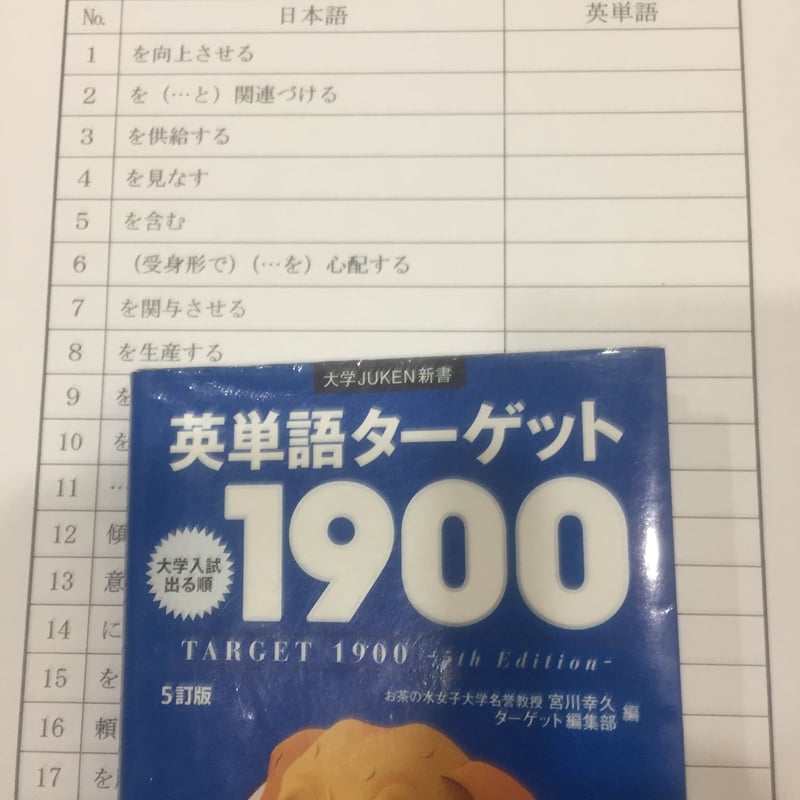 英単語ターゲット1900確認テスト セット版（解答付） | 学習教材研究会