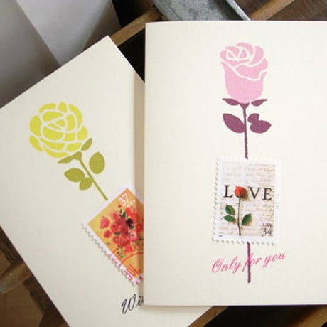 Love & Heart Stamp Greeting Card