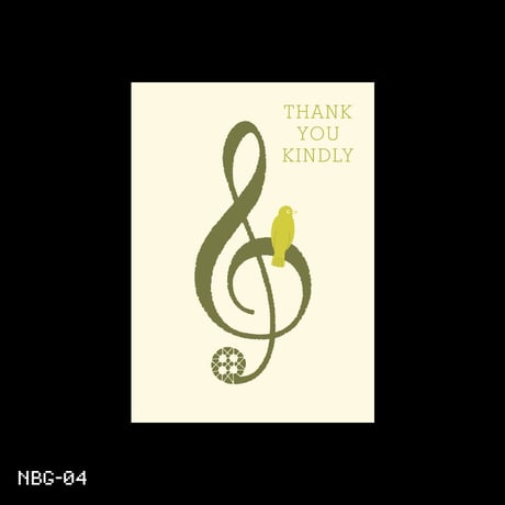 Music Bird Greeting Card