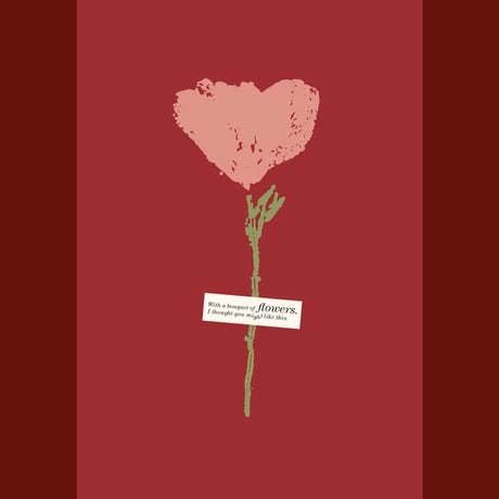 Flower Hand Press Greeting Card