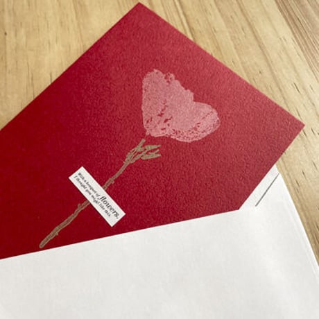 Flower Hand Press Greeting Card