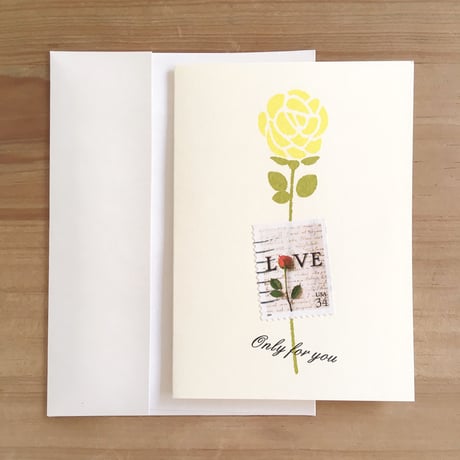 Love & Heart Stamp Greeting Card