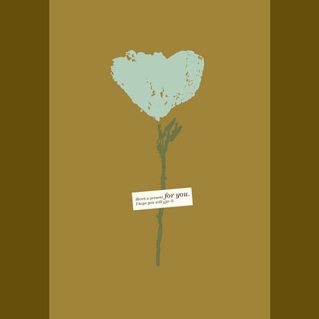 Flower Hand Press Greeting Card