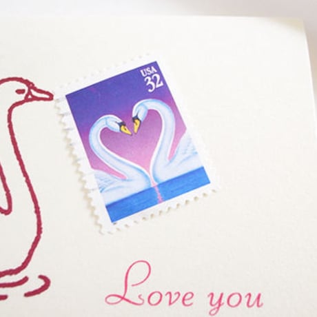 Love & Heart Stamp Greeting Card