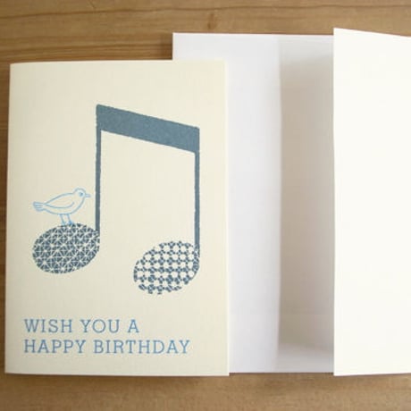 Music Bird Greeting Card