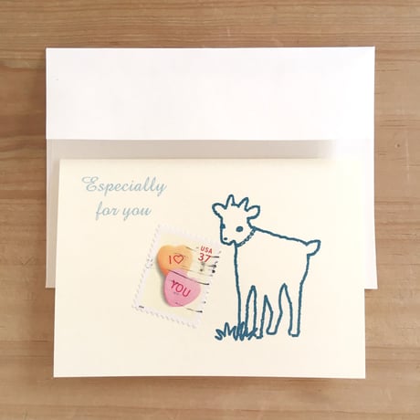 Love & Heart Stamp Greeting Card