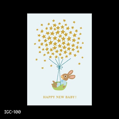 Gold Stamping Animal Greeting Card