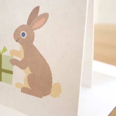 Gold Stamping Animal Greeting Card