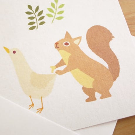 Gold Stamping Animal Greeting Card
