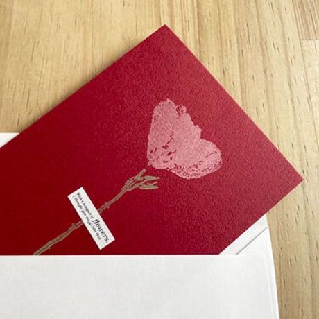Flower Hand Press Greeting Card