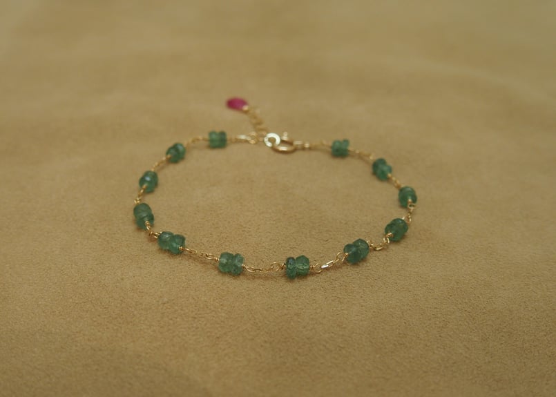 Emerald Design Bracelet (b/c) | GOLDEN GOAT je