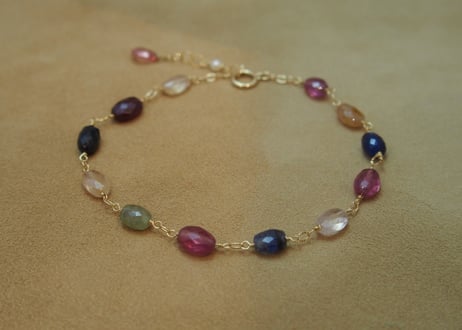 Multi Color Sapphire Bracelet (Tb/C)