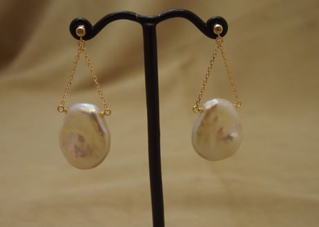 Fresh Water Pearl (petal) Design Earrings