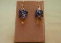 Citrine & Iolite "Chapeau" Earrings