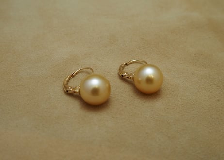 South Sea Pearl "GOLD" German Earrings