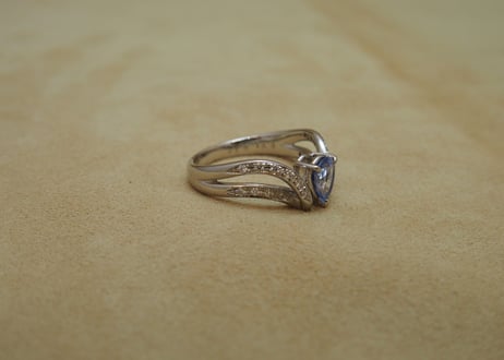 Ice Blue Sapphire Tiara Ring(p/s)