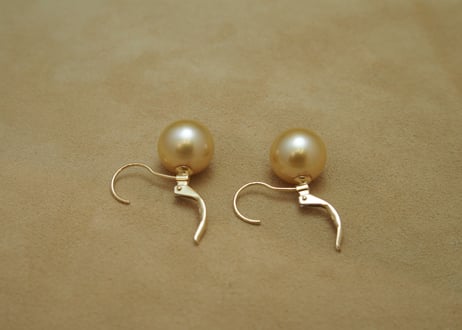 South Sea Pearl "GOLD" German Earrings