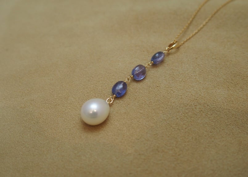 素敵なパープリッシュブルー✨３ctタンザナイト＆ダイヤモンド✨ペンダントトップ PT/K14WG 大粒 タンザナイト ペンダントトップ T 29ctUP D 2.8