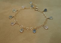 Aquamarine & Morganite Drop Bracelet