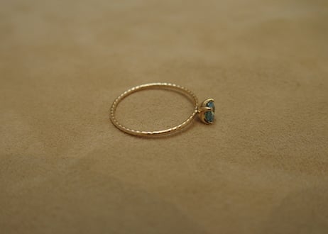Blue Zircon Petit Ring (r/d)