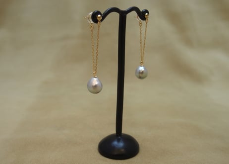 Natural Blue AKOYA Pearl Design Earrings