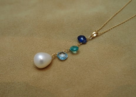 3Colors Design Pendant Top (Kyanite/Apatite/Blue Topaz)