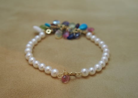 Multi Color Stone "Prism" Bracelet