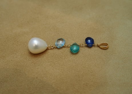 3Colors Design Pendant Top (Kyanite/Apatite/Blue Topaz)
