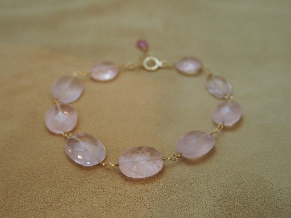 Rose Quartz (T/B) Bracelet | GOLDEN GOAT jewelry