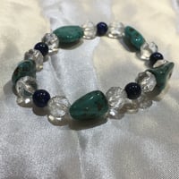 ターコイズ・ラピスラズベリー・水晶