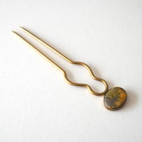 【UK001】Bumble Bee Jasper Antique Kanzashi（ジャンブルビージャスパー アンティークかんざし）
