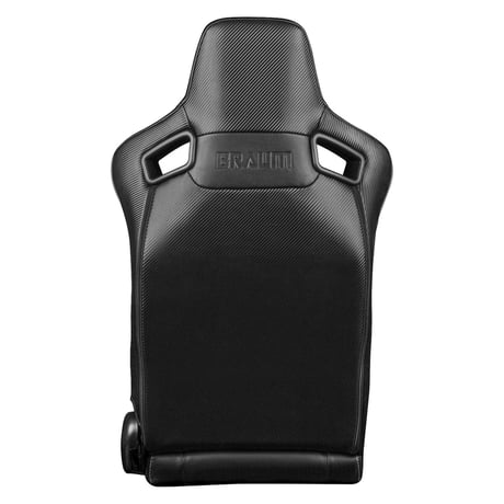 ２脚【Braum Racing  セミバケットシート Elite-X ホワイトパイピング】