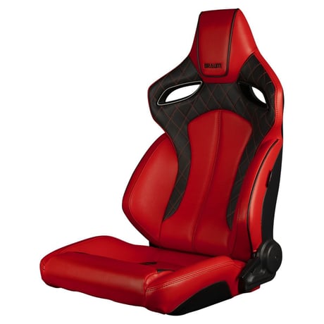 ２脚【Braum Racing Orue レッド＆ブラックステッチ】