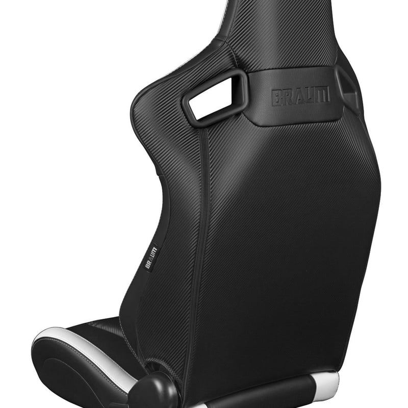 2脚【Braum Racing セミバケットシート ブラック＆ホワイト】 | Works