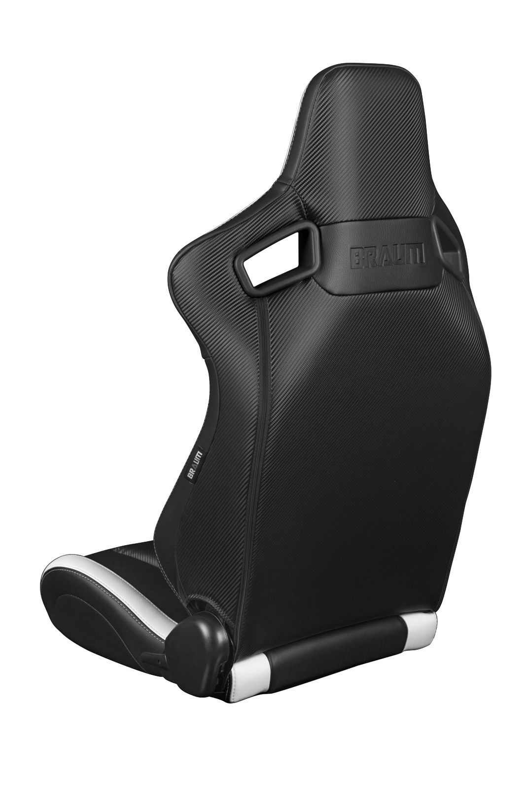 2脚【Braum Racing セミバケットシート ブラック&ホワイト 2脚【Braum Racing セミバケットシート ブラック&ホワイト