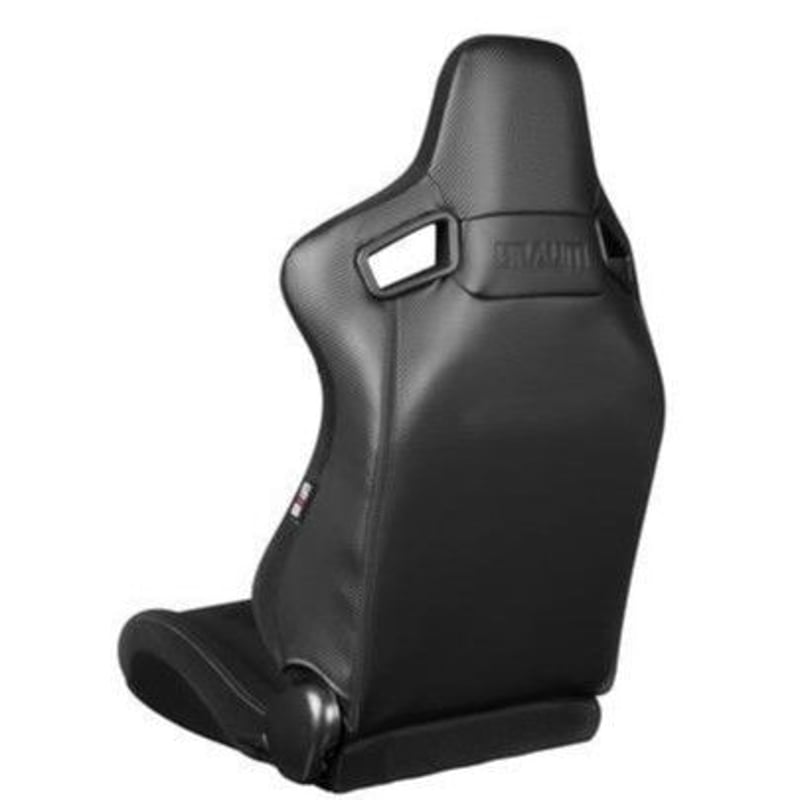 2脚【Braum Racing セミバケットシート ブラックファブリック  