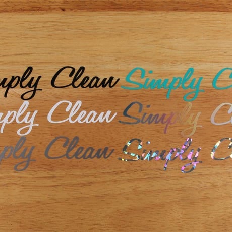 【Simply Clean 切り抜きステッカー 各色】