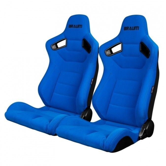 ブルーシート　ポケパーク 2脚【Braum Racing セミバケットシート Elite ブルークロス