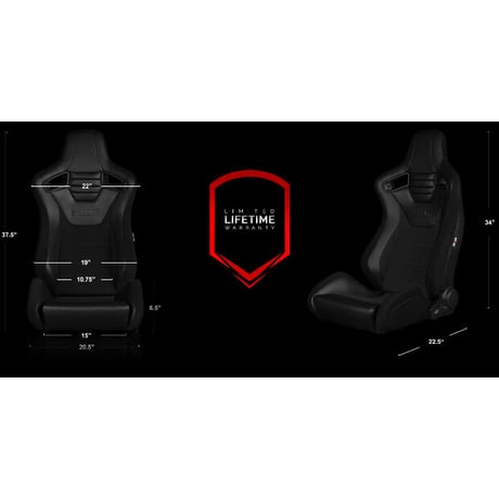 ２脚【Braum Racing Elite-S セミバケ ブラック】