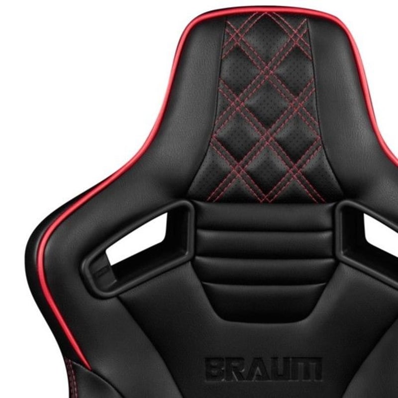2脚【Braum Racing セミバケットシート Elite-X レッド 2脚【Braum Racing セミバケットシート Elite-X レッド