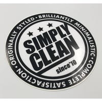 【Simply Clean 丸ステッカー】