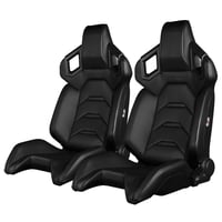 ２脚【Braum Racing Alpha-X セミバケ ブラック＆ブラックステッチ】