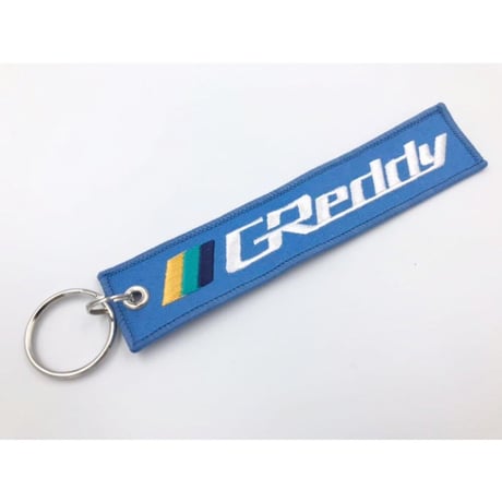 【Greddy USA キーチェーン  黒/青】    